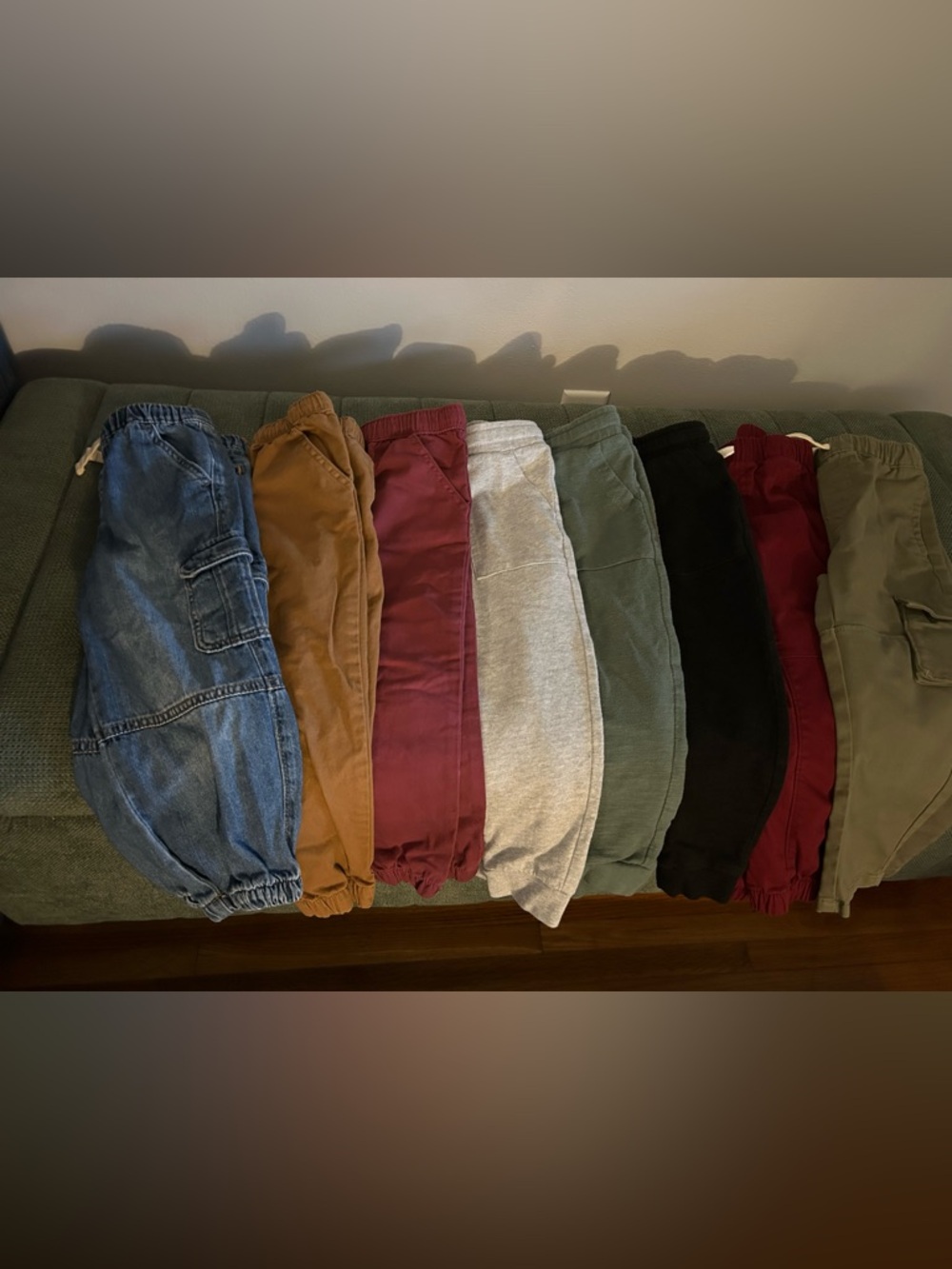 Kids Jogger Pants - Brown, Burgundy, Heather Gray, Green, Black